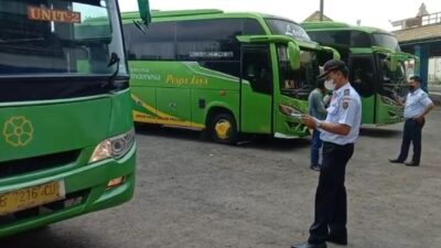Pastikan Layak Jalan, Dishub Inspeksi Keselamatan Bus