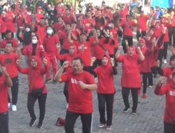 Senam Sicita PDI Perjuangan Cetak Rekor Muri