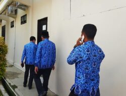 Sekda Lampura dan Asisten I Penuhi Panggilan Polres, Masuk Lewat Pintu Belakang