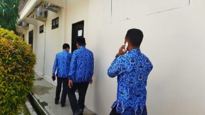 Sekda Lampura dan Asisten I Penuhi Panggilan Polres, Masuk Lewat Pintu Belakang
