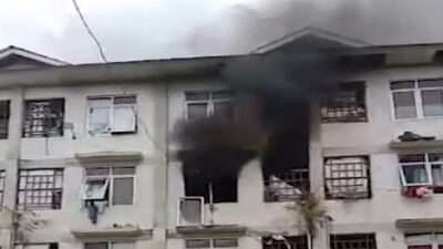 Kamar Dilalap Api, Penghuni Panik Berhamburan