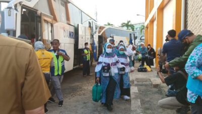 Kloter Terakhir Lampung Tiba di Asrama Haji