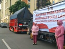 Polda Lampung Kirim Bansos Ke Cianjur