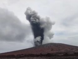 Gunung Anak Krakatau Sudah 57 Kali Erupsi