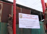 Gerai Alfamidi Ilegal Disegel Pemkot Bandarlampung