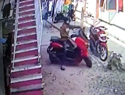 Bandit Gasak Motor Jurnalis Radar TV, Begini Aksinya..