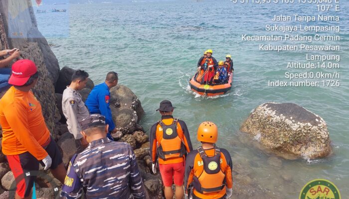 Kisah Tim SAR Gabungan Temukan 2 Pemancing Tewas Tenggelam di Perairan Pesawaran