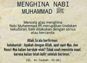 Menghina Nabi Muhammad Dihukumi Kafir, Cambuk dan Hukuman Mati