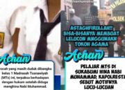 Astagfirullah : Siswa MTs Sukabumi Hina Nabi Muhammad Shallallahu ‘alaihiwasallam Sudah Diamankan Polisi