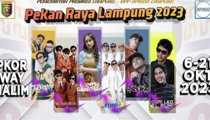 Malam Ini, Pekan Raya Lampung 2023 Dibuka Ada Davinci Band Live di Radar TV