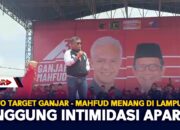 Hasto Target Ganjar   Mahfud Menang Di Lampung, Singgung Intimidasi Aparat