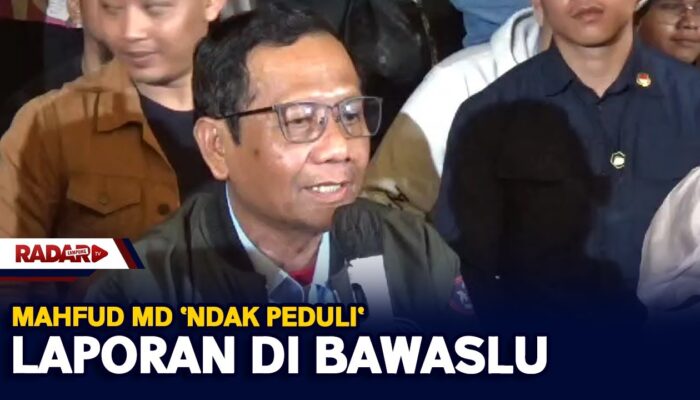 Mahfud MD ‘Ndak Peduli’ Laporan Di Bawaslu