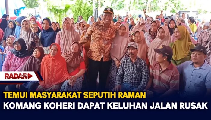 Temui Masyarakat Seputih Raman, Komang Koheri Dapat Keluhan Jalan Rusak
