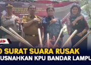 320 Surat Suara Rusak Dimusnahkan KPU Bandar Lampung