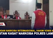 Jaringan Narkoba Internasional, Hakim Vonis M4ti Mantan Kasat Narkoba Polres Lamsel