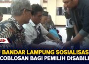 KPU Bandar Lampung Sosialisasi Pencoblosan Bagi Pemilih Disabilitas