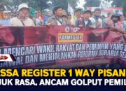 Massa Register 1 Way Pisang Unjuk Rasa, Ancam Golput Pemilu