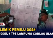 POLEMIK PEMILU 2024   Minggu, 4 Tps Lampung Coblos Ulang
