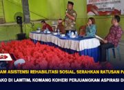 Program Asistensi Rehabilitasi Sosial, Serahkan Ratusan Paket Sembako Di Lamtim