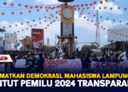 Selamatkan Demokrasi, Mahasiswa Lampung Tuntut Pemilu 2024 Transparan