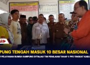 LAMPUNG TENGAH MASUK 10 BESAR NASIONAL : Program Pelayanan Bunga Kampung Ditinjau Tim Penilaian