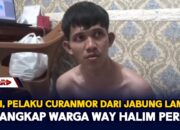 Lagi, Pelaku Curanmor Dari Jabung Lamtim Ditangkap Warga Way Halim Permai