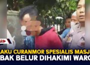 Pelaku Curanmor Spesialis Masjid Bab4k B3lur Dihakimi Warga