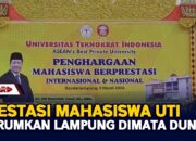 Prestasi Mahasiswa UTI, Harumkan Lampung Dimata Dunia