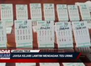 Jaksa Kejari Lamtim Mendadak Tes Urine