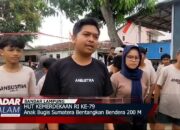 Anak Bugis Sumatera Bentangkan Bendera 200 M