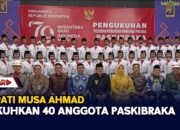 Bupati Musa Ahmad Kukuhkan 40 Anggota Paskibraka