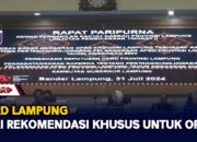DPRD Lampung Beri Rekomendasi Khusus Untuk OPD