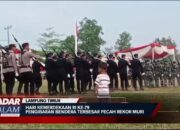 Pengibaran Bendera Terbesar Pecah Rekor MURI