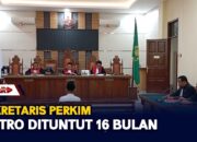 Sekretaris Perkim Metro Dituntut 16 Bulan