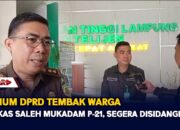 Berkas Mukadam P-21, Kasus Anggota Dewan Tembak Warga Segera Disidangkan