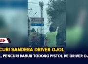 Viral, Pencuri Kabur Todong Pistol Ke Driver Ojol