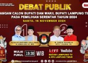 ? LIVE DEBAT PUBLIK PASANGAN CALON BUPATI DAN WAKIL BUPATI LAMPUNG TIMUR TAHUN 2024