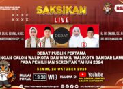 LIVE DEBAT PUBLIK PASANGAN CALON WALIKOTA DAN WAKIL WALIKOTA BANDARLAMPUNG TAHUN 2024