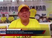 RAYAKAN HUT GOLKAR KE-60 : DPD Partai Golkar Lamtim Senam Bersama