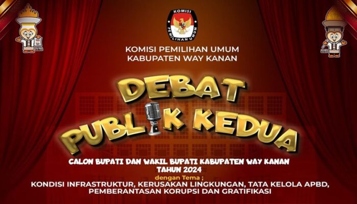 SIARAN ULANG DEBAT PUBLIK KEDUA PILKADA WAY KANAN TAHUN 2024