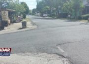 METRO : Tekan Angka Lakalantas Dishub Metro Pasang Rambu dan Pita Kejut