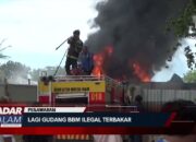 PROVINSI LAMPUNG : Lagi Gudang BBM Ilegal Terbakar