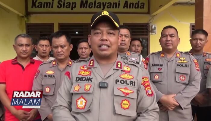 WAY KANAN : Kapolres Way Kanan Pantau Antisipasi Banjir