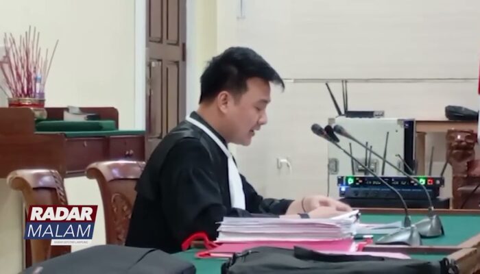 Eks Peratin Sukarame Dituntut Penjara 18 Bulan
