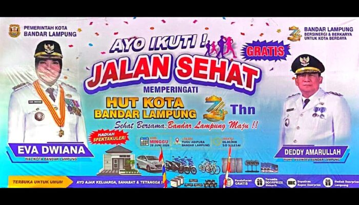 JALAN SEHAT HUT KOTA BANDAR LAMPUNG KE-344