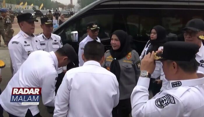 400 Linmas Kota Ikuti HUT RI Ke-81 Di Palembang