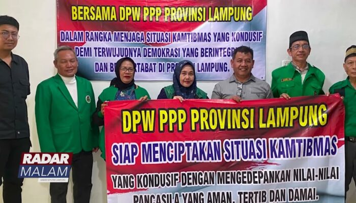 PPP Lampung Tegaskan Jaga Kamtibmas & Demokrasi