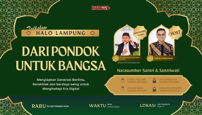 DARI PONDOK UNTUK BANGSA: Menyiapkan Generasi Berilmu, Berakhlak & Berdaya Saing