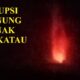 Gunung Anak Krakatau Erupsi, Lontarkan Lava Pijar dan