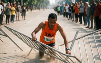 Peserta Half Marathon JRF 2026 Terobos Barikade, dr. Tirta Ingatkan Aturan Lomba